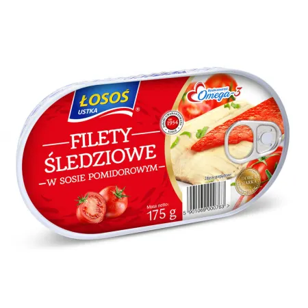 Filety śledziowe w sosie pomidorowym
